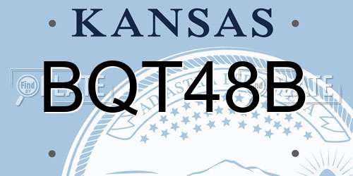 BQT48B Kansas License Plate