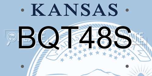 BQT48S Kansas License Plate