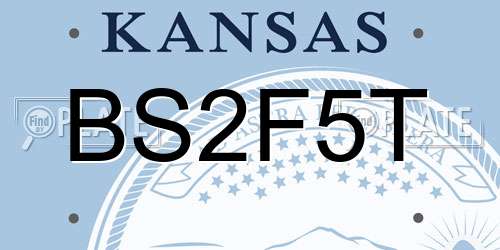 BS2F5T Kansas License Plate