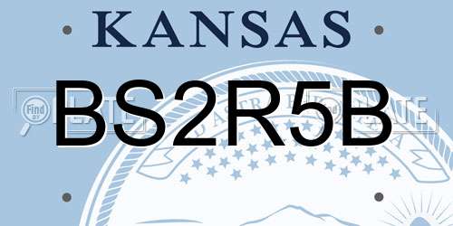 BS2R5B Kansas License Plate