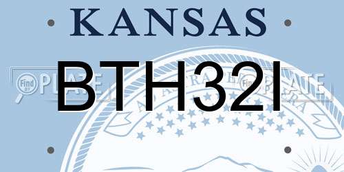 BTH32I Kansas License Plate