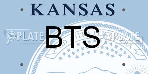 BTS Kansas License Plate