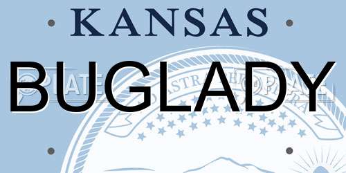 BUGLADY Kansas License Plate