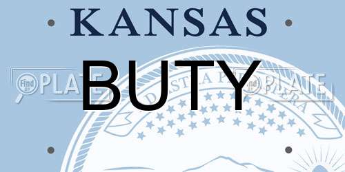 BUTY Kansas License Plate
