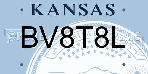 BV8T8L Kansas License Plate
