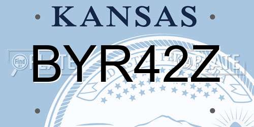 BYR42Z Kansas License Plate