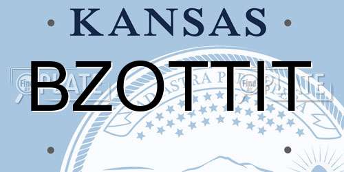 BZOTTIT Kansas License Plate
