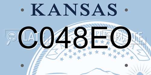 C048EO Kansas License Plate
