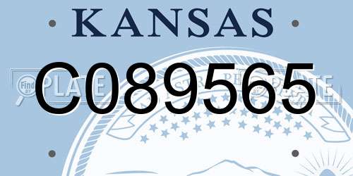 C089565 Kansas License Plate