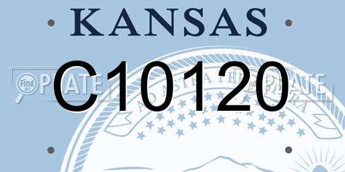 C10120 Kansas License Plate
