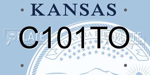 C101TO Kansas License Plate