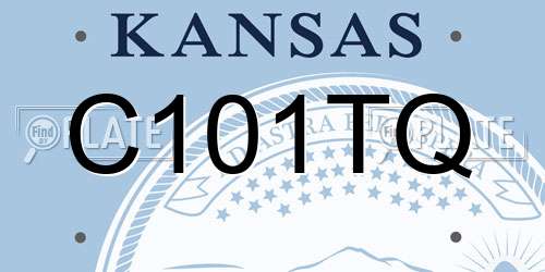 C101TQ Kansas License Plate