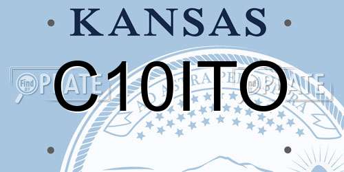 C10ITO Kansas License Plate