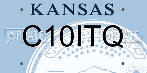 C10ITQ Kansas License Plate
