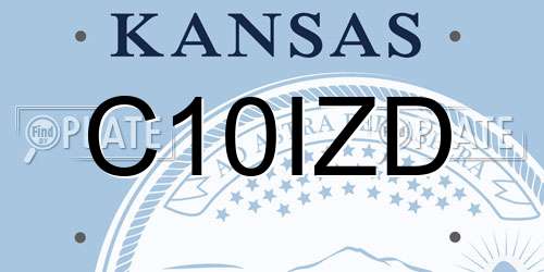 C10IZD Kansas License Plate