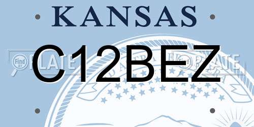 C12BEZ Kansas License Plate
