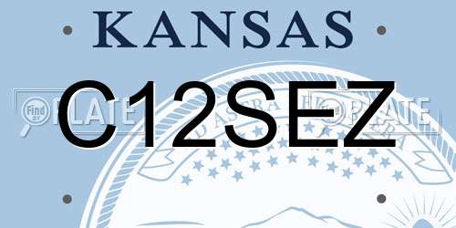 C12SEZ Kansas License Plate