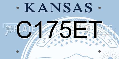C175ET Kansas License Plate