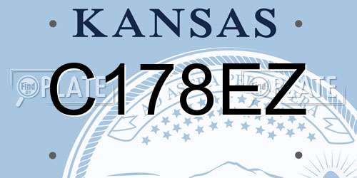 C178EZ Kansas License Plate