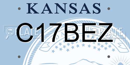C17BEZ Kansas License Plate
