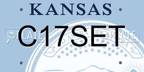 C17SET Kansas License Plate