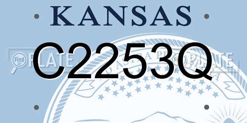 C2253Q Kansas License Plate