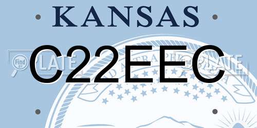 C22EEC Kansas License Plate