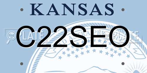 C22SEO Kansas License Plate