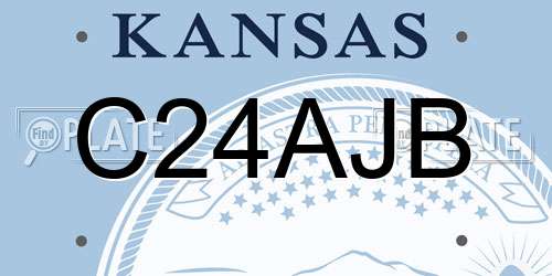 C24AJB Kansas License Plate