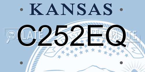 C252EQ Kansas License Plate