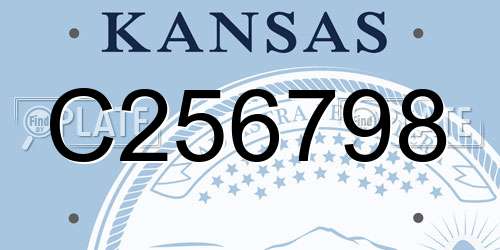 C256798 Kansas License Plate
