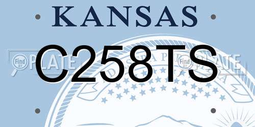 C258TS Kansas License Plate
