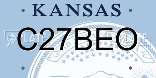 C27BEO Kansas License Plate