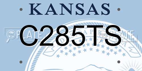 C285TS Kansas License Plate