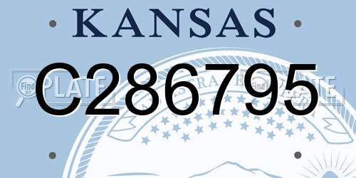 C286795 Kansas License Plate