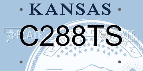 C288TS Kansas License Plate