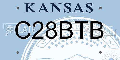 C28BTB Kansas License Plate