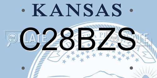 C28BZS Kansas License Plate