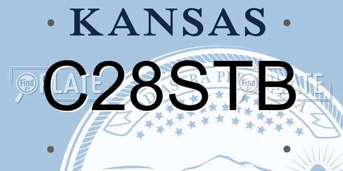 C28STB Kansas License Plate