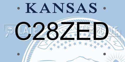 C28ZED Kansas License Plate