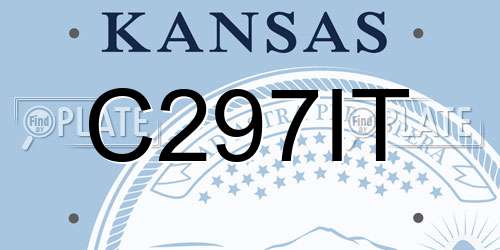 C297IT Kansas License Plate