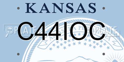 C44IOC Kansas License Plate