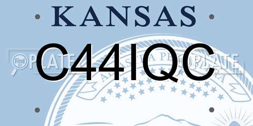 C44IQC Kansas License Plate
