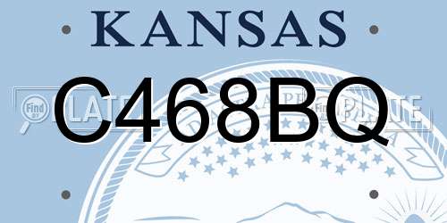 C468BQ Kansas License Plate