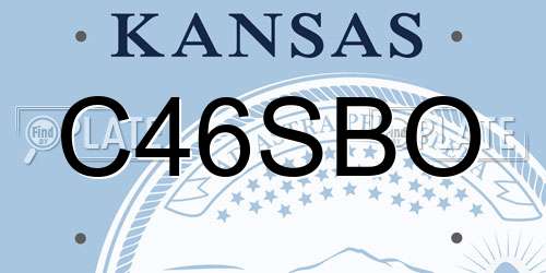 C46SBO Kansas License Plate