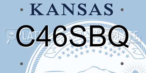 C46SBQ Kansas License Plate
