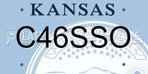 C46SSO Kansas License Plate