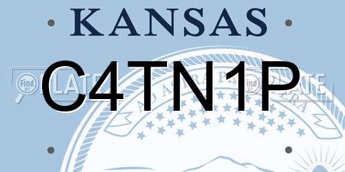 C4TN1P Kansas License Plate
