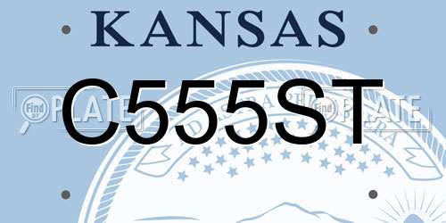 C555ST Kansas License Plate