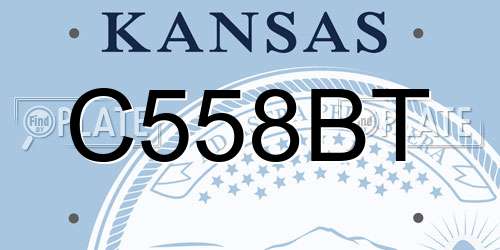 C558BT Kansas License Plate